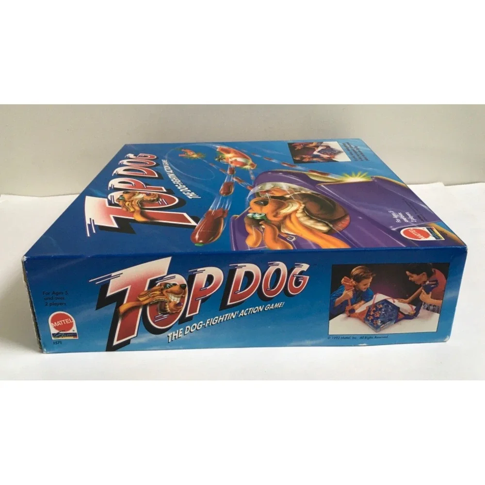MATTEL - TOP DOG -  Dog Fightin  ACTION GAME 1992 Incomplete For Parts Only